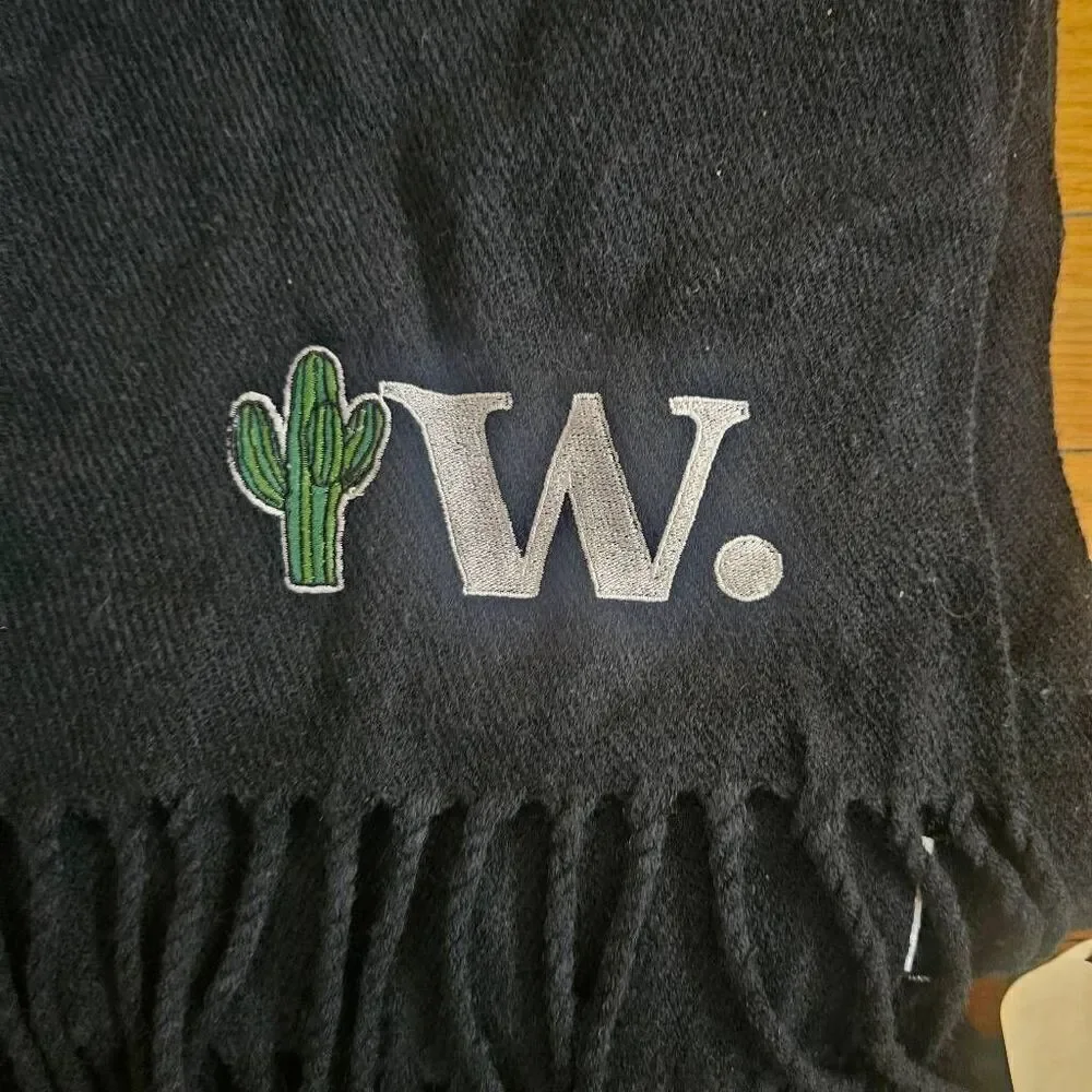 Wolfmark Black Scarf